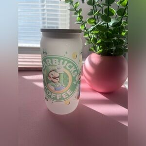 Starbucks Frosted Tumbler with Mario Design